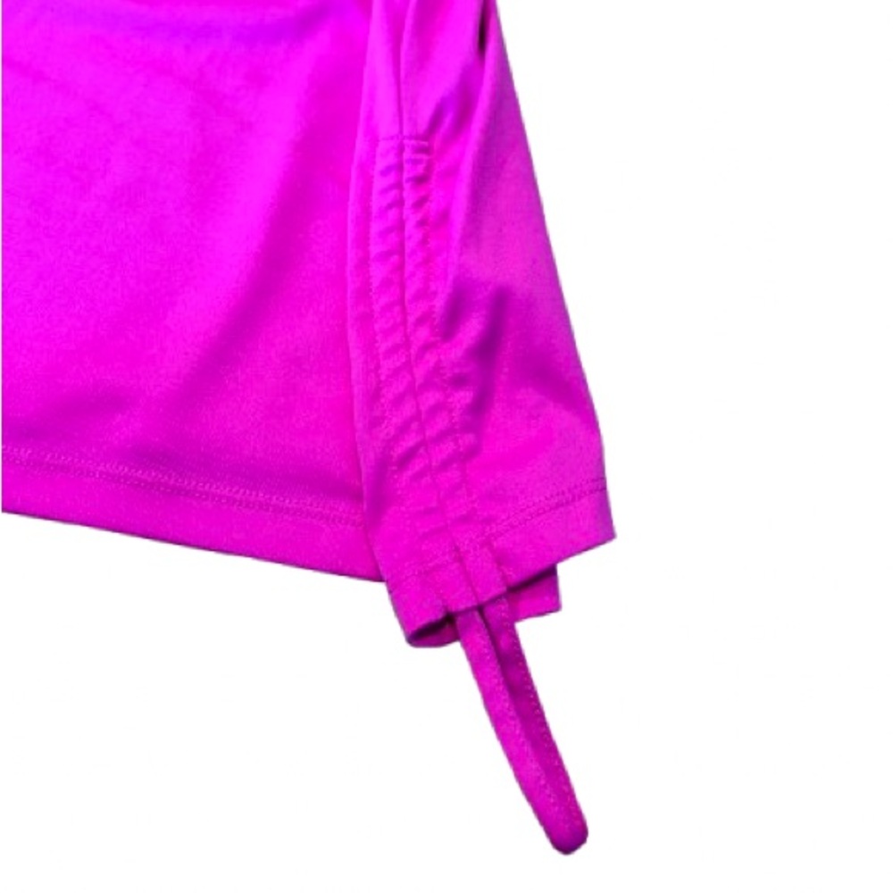 Danskin Women’s Fuchsia Mesh and Cinch Workout Tank Size Large - Picture 4 of 9